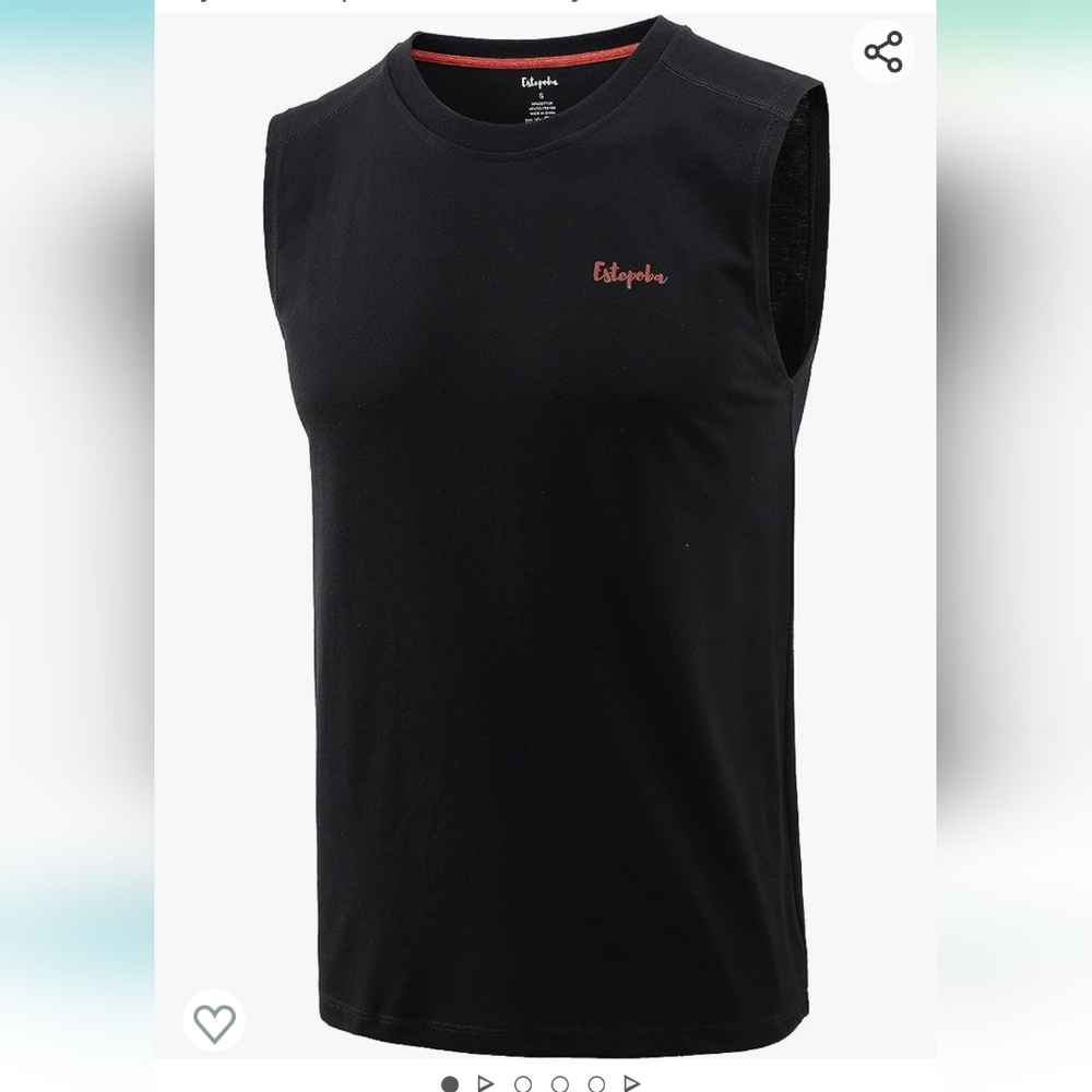 Estepoba Men's Muscle Athletic Workout Active Sports Gym Tank Tops Sleeveless